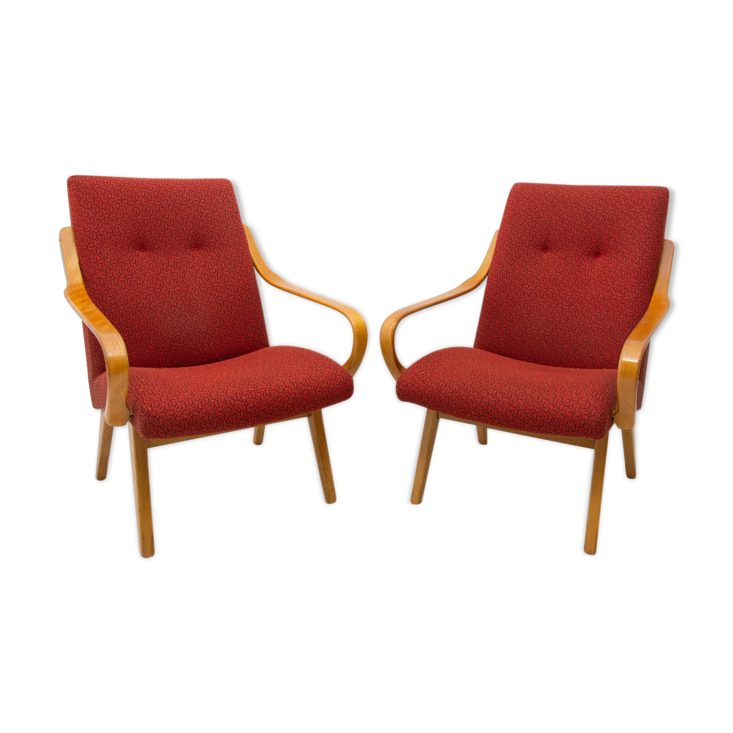 Pair of armchairs by Jaroslav Šmídek, 1960