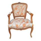 Fauteuil style Louis XV  tissu  original