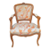 Fauteuil style Louis XV  tissu  original
