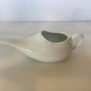 White porcelain sauceboat antique baby bottle