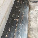 Old rear oak counter unit with two sliding doors