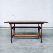 Patinated Wood Garden Table, 1970s