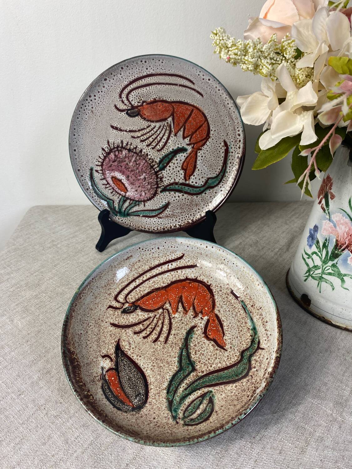 Daniel Etienne Vallauris ceramic plates
