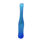 Soliflore en verre bullé bleu