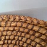 Woven straw basket