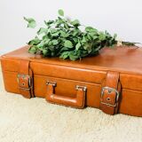 Vintage leather suitcase