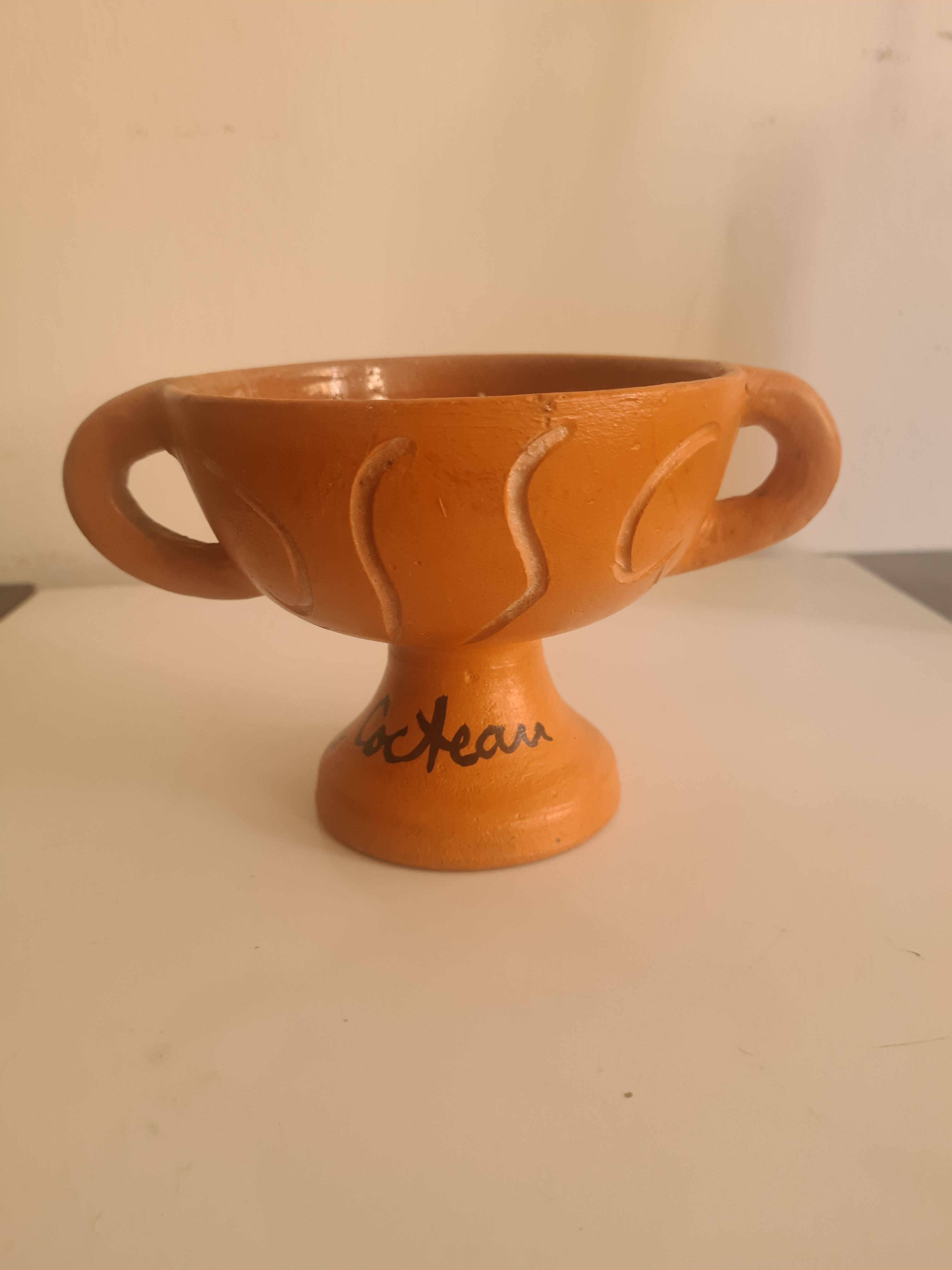 Rare ceramic by Jean Cocteau original edition atelier madeline jolly