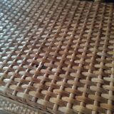 Shelf arch vintage rattan light honey 3 levels