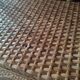 Shelf arch vintage rattan light honey 3 levels