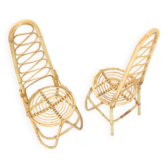 Chaises en Bambou par Dirk Van Sliedrecht pour Rohe Noordwolde, 1960