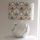 Hand-painted ceramic lamp & handmade shade by Rifle Paper Co.