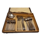 Silver metal cutlery ercuis art deco