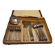 Silver metal cutlery ercuis art deco