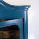 Antique Display Cabinet Painted Blue From 1920s