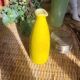 Anise green enamelled terracotta soliflore vase