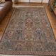 Handmade Indian Kashmiri silk rug 196x122cm