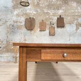 Solid oak dining table