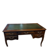 Bureau vintage bois et cuir