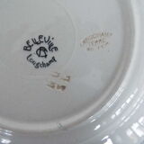 4 assiettes semi creuses terre de fer Longchamp