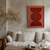 Peinture abstraite sur papier "Romy" 50x70 tableau et illustration signé