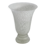 Vintage, Lampe de table Uplighter en verre - Torchère de style Art Déco