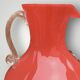 Coral red Provence opaline pitcher vase - 1960s