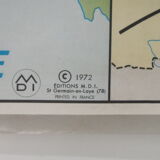 School map the empire of Napoleon 1st and the French revolution MDI 1972