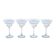 Set of martini glasses, Danish design, 1970s, manufactured in Denmark