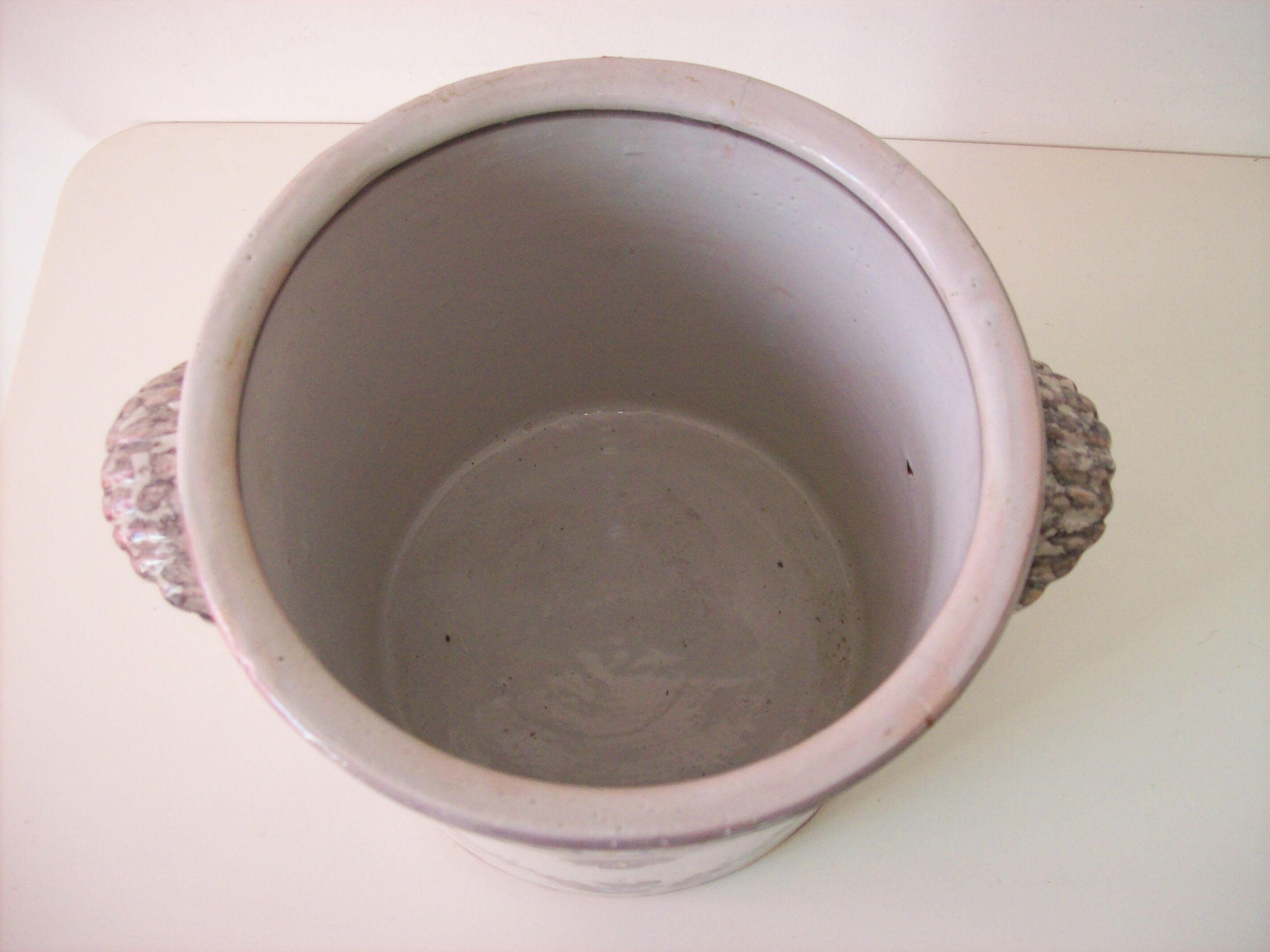 Old ceramic pot cover