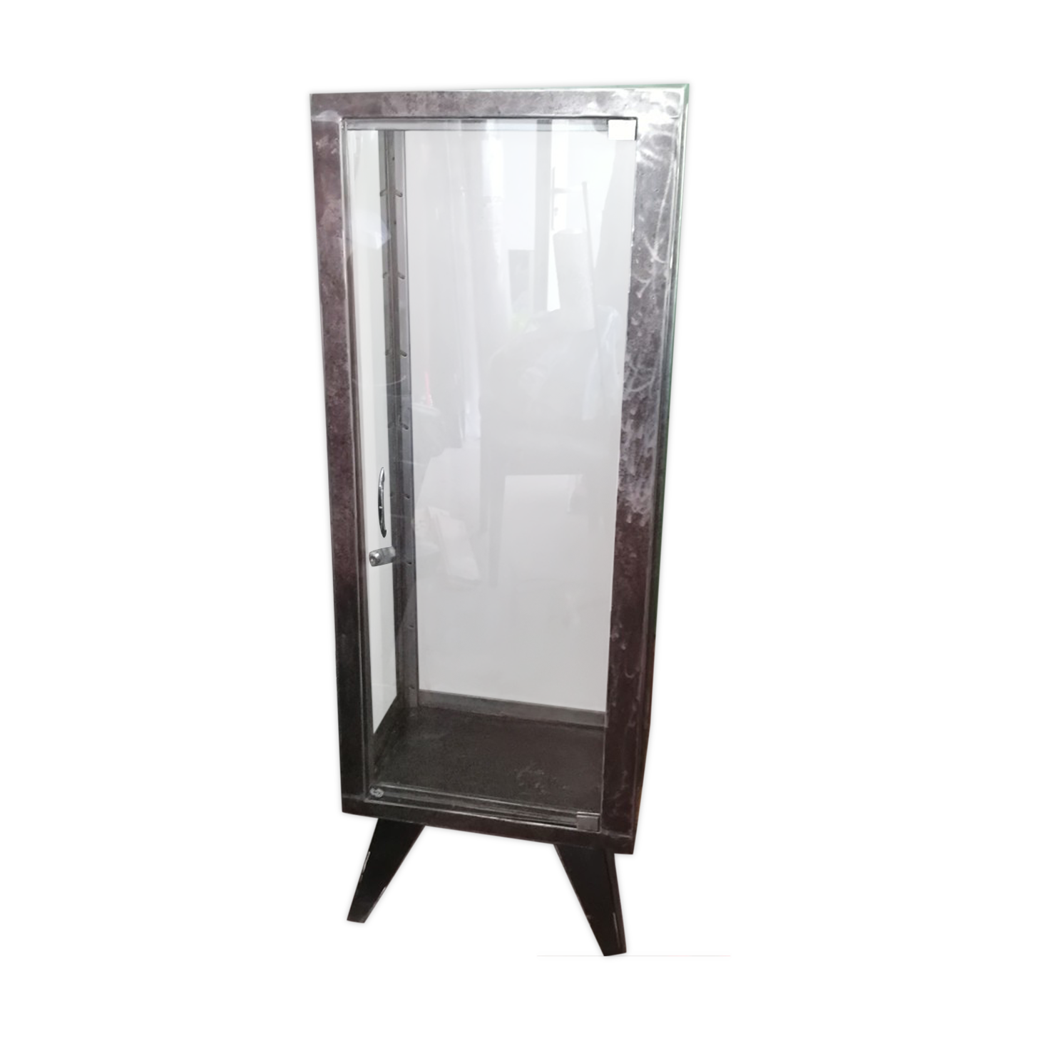 Vintage 50s medical industrial display case