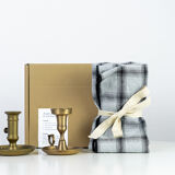 2 candle holders and 2 tea towels — All fire all flame #59