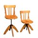 Pair of Baumann rotating screw chairs 1960