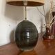 Vintage ceramic table lamp signed
