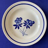 7 assiettes plates anciennes en faïence de Gien