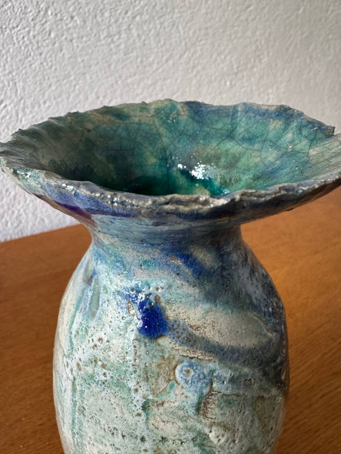 Vintage raku vase