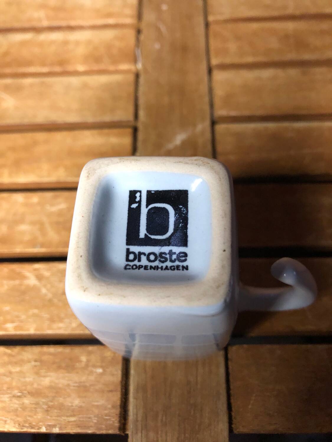 Series of 5 cups broste copenhagen vintage blue ceramic #a513