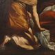 Ancient painting The Birth of the Virgin Mary, copy after S. Vouet '600