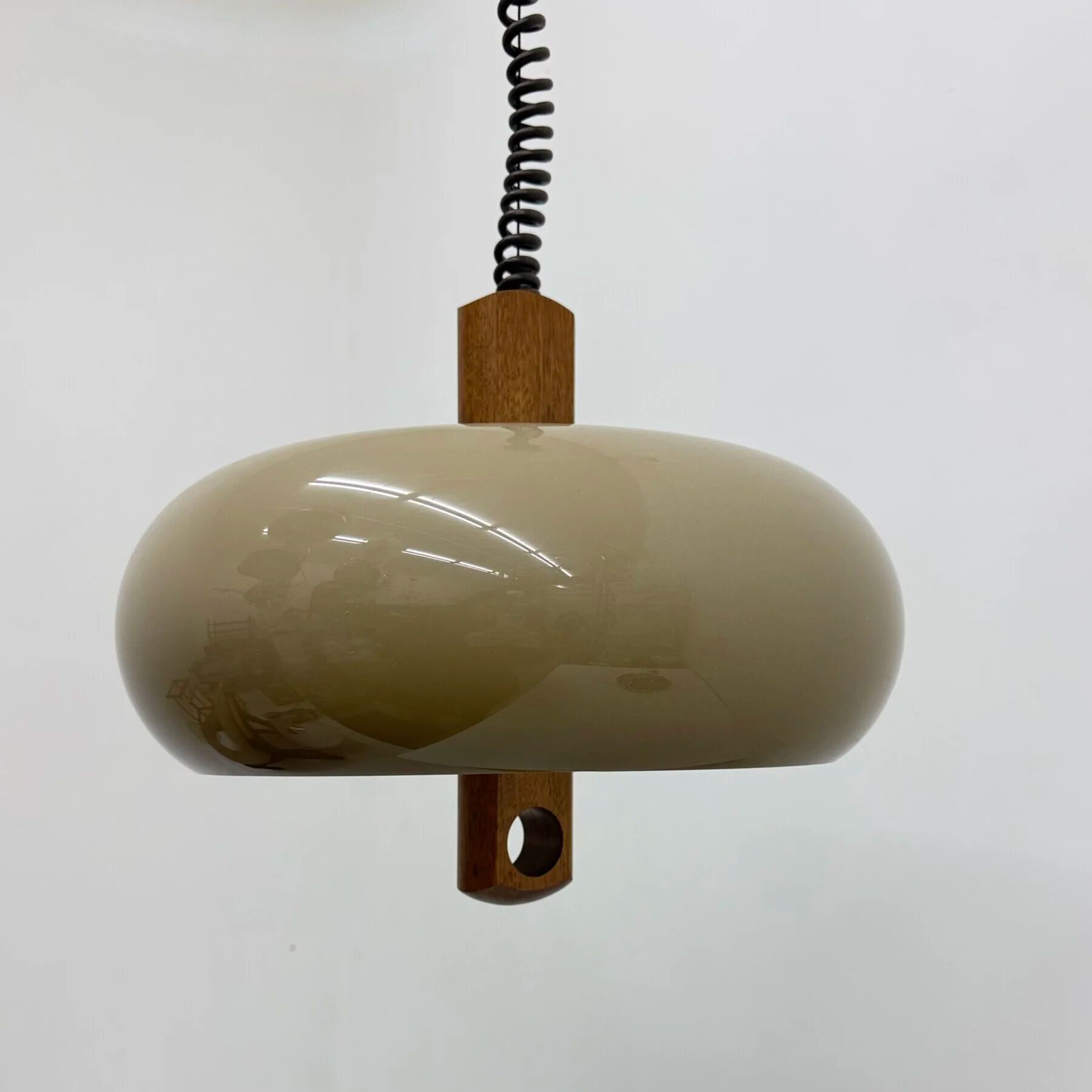 Mid-century space age pendant lamp Temde Leuchten, 1970s Germany
