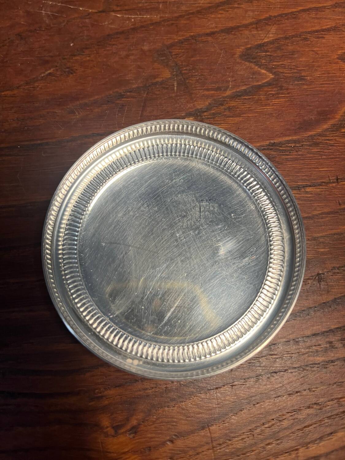 Silver-plated metal box from Pierre Meurgey Paris