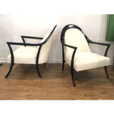 Paire de fauteuils de style mid-century