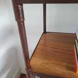 Shelf / bookcase in metal and solid wood