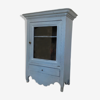 Meuble ancien en bois teinté gris