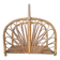 Magazine rack, vintage rattan storage