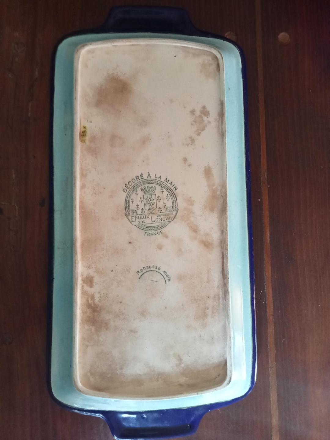 Rectangular dish 1950 longwy