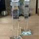 Pair of crystal candlesticks
