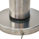 1970s simar stainless steel table lamp - industrial modernist design