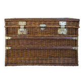 early 20th century wicker trunk