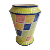 Art deco harlequin vase