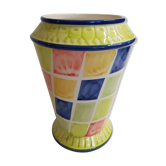 Art deco harlequin vase