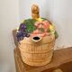 Vintage fruit and bear barbotine teapot